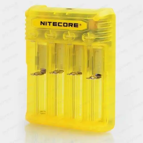 Nitecore Q4 Battery Charger (Yellow) | DashVapes United Arab Emirates